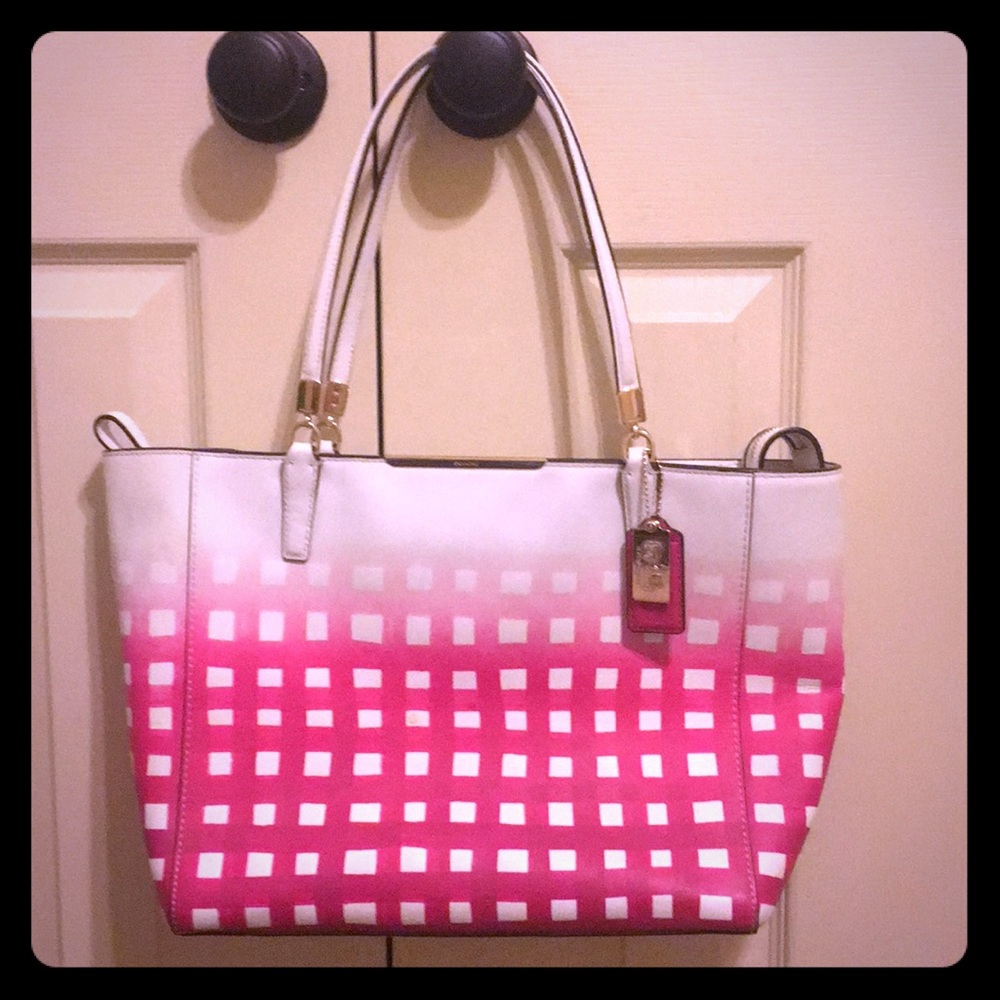 Leather Coach Tote